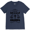 I Am One Blessed Grandpa V-Neck Tee