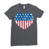 usa flag Ladies Fitted T-Shirt