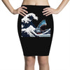 Great White Wave Shark Pencil Skirts