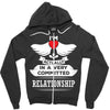 I Am Actually In A Very Commited Relationship Zipper Hoodie