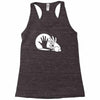 rabbit silhouette Racerback Tank