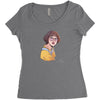 TWICE CHAEYOUNG Women's Triblend Scoop T-shirt