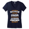 Super Cool Grandpa Of A Freaking Awesome Grandson Women's V-Neck T-Shirt