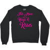 this mom hugs kiss es Crewneck Sweatshirt