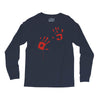 bloody hand print funny zombie kill undead blood horror killer Long Sleeve Shirts