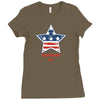 independence day 4th july star america american flag Ladies Fitted T-Shirt