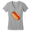 hotdogs on a bun Women's V-Neck T-Shirt