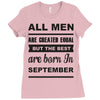 all men are created equal september Ladies Fitted T-Shirt