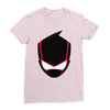 ninja mask on Ladies Fitted T-Shirt