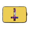 inverted galaxy cross funny  religion banter space fashion new Laptop sleeve