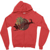 tropical santa Zipper Hoodie