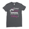 real girls go fishing Ladies Fitted T-Shirt