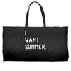 i want summer Weekender Totes