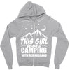 Camper Couple Girl White Zipper Hoodie