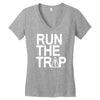 run the trap Women's V-Neck T-Shirt