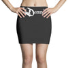the damned band logo screen printed retro Mini Skirts