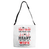There's This Boy Who Stole My Heart He Calls Me Wife Adjustable Strap Totes