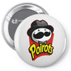 little grey chips Pin-back button