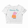 peppa pig mommy pig Crop Top