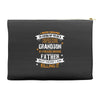 Super Cool Grandson Of A Freaking Awesome Father Accessory Pouches