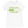 sarcasm loading funny computer tech gee Ladies Fitted T-Shirt