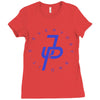jake paul blue Ladies Fitted T-Shirt