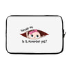 November Peeking Out Baby Girl Laptop sleeve