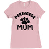 pekingese mum Ladies Fitted T-Shirt