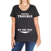 Double Trouble On The Way Ladies Curvy T-Shirt