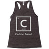 carbon based organism Racerback Tank