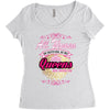 quens are born [your date] Women's Triblend Scoop T-shirt