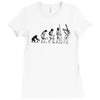 evolution of a guitarist Ladies Fitted T-Shirt