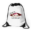 June Peeking Out Baby Girl Drawstring Bags