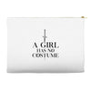 a girl has no costume (black) Accessory Pouches