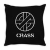 crass anarcho punk rock Throw Pillow