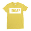 idgaf Dua Lipa Ladies Fitted T-Shirt
