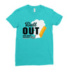 Butt Out Lung Cancer Awareness Ladies Fitted T-Shirt
