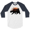 Bear Adventure With Rose 3/4 Sleeve Shirt