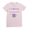 i crochet so i don't choke people save a life, send yarn Ladies Fitted T-Shirt