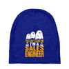 cant scare me im sales engineer halloween Baby Beanies