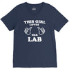 this girl loves her lab V-Neck Tee