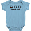 need caffeine Baby Bodysuit
