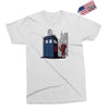 defacing the phonebox hoody Exclusive T-shirt