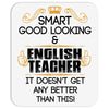 smart good looking english teacher profession Mousepad