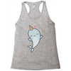 cute kawaii narwhals are cute Racerback Tank