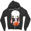 skull bunny Zipper Hoodie