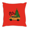 merry christmas car Throw Pillow
