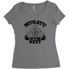 mugatu gym suit Women's Triblend Scoop T-shirt