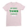 my body is not a tomb! Ladies Fitted T-Shirt