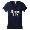 shrug life Women's V-Neck T-Shirt